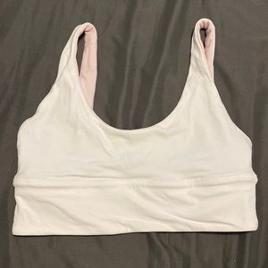 Lululemon strawberry milkshake/white align bra